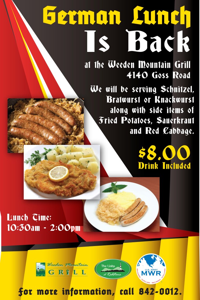 German Lunch Weeden poster 15